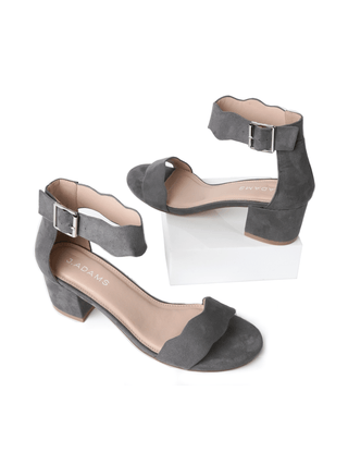 Mimi | Dark Grey Suede - Glamourous Grace