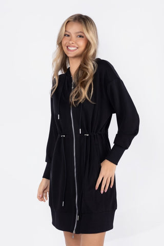 Mina Dress 37" (Black)