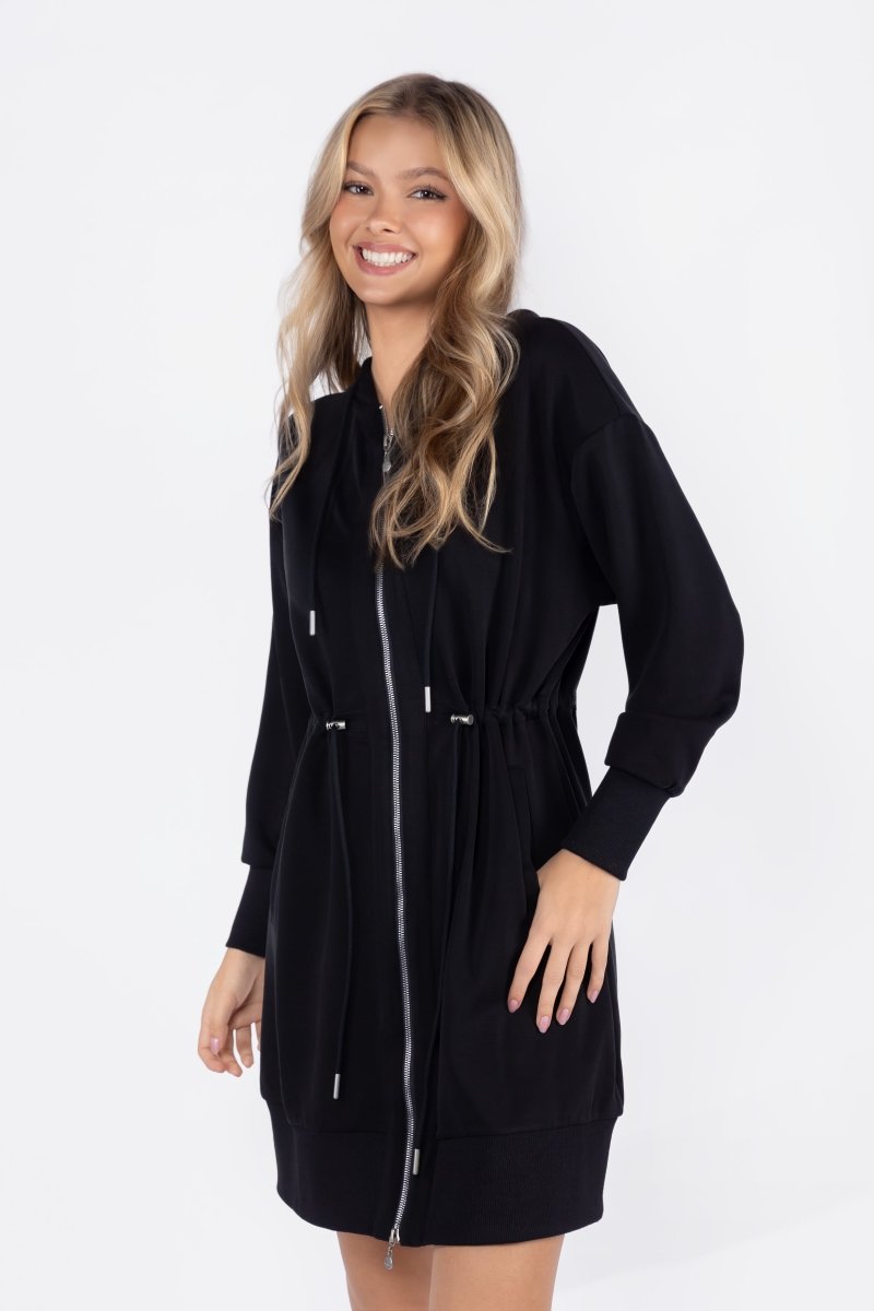 Mina Dress 37" (Black)
