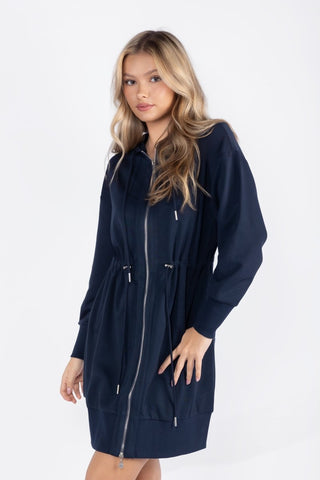 Mina Dress 37" (Navy)