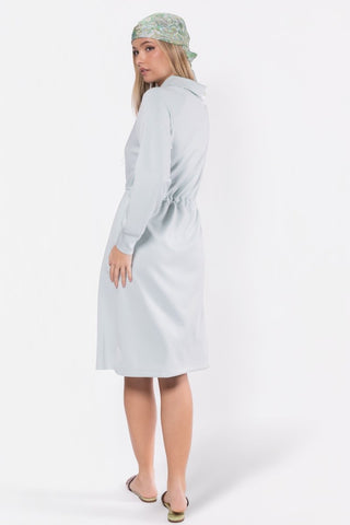 Mina Half Zip Dress 42" (Mint)