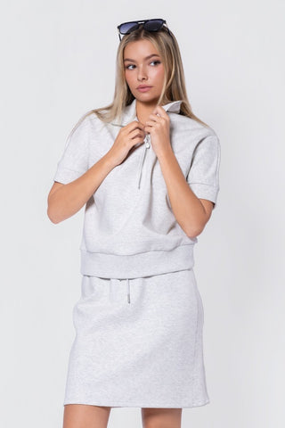 Mina Skirt 20" (Light Grey)
