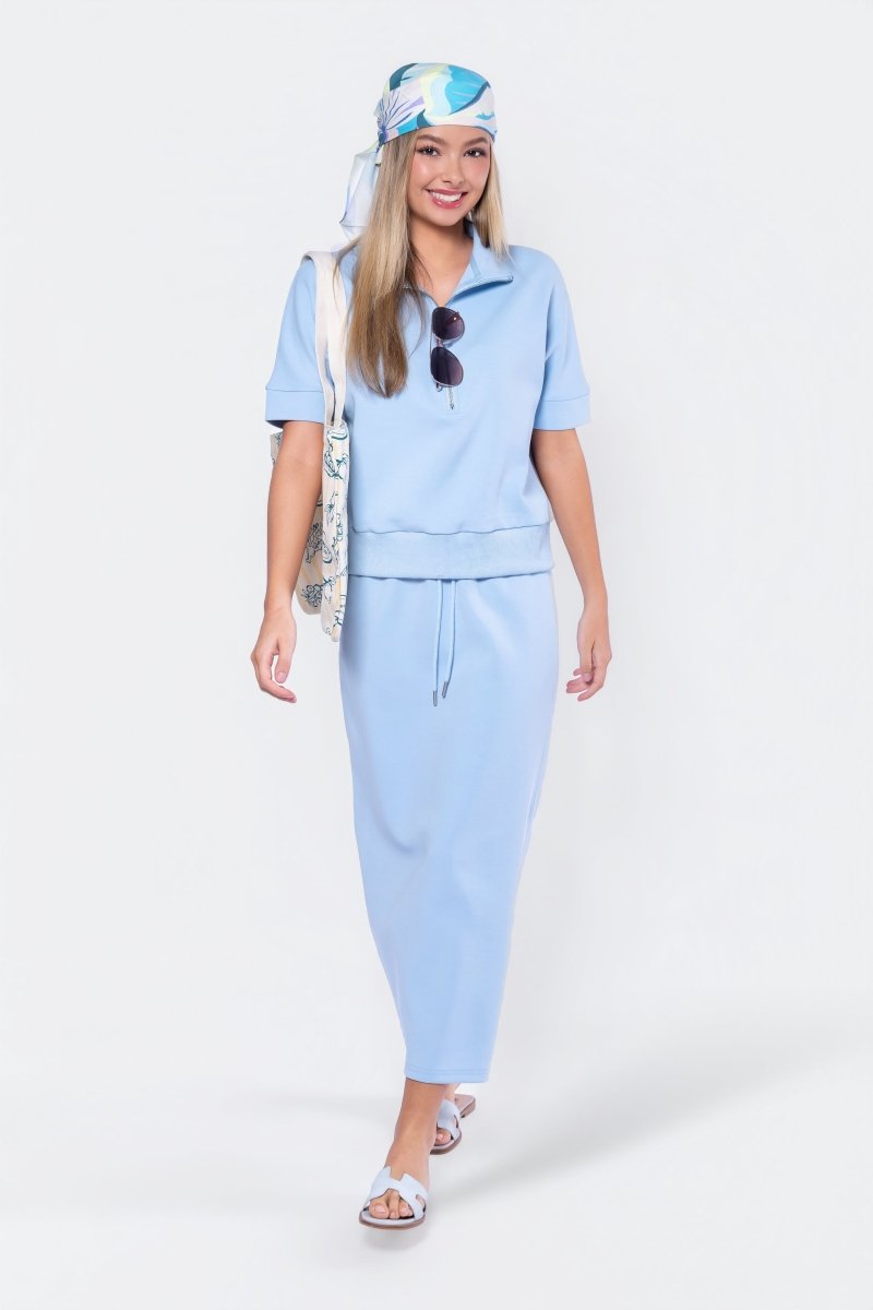 Mina Skirt 35" (Baby Blue) - Glamourous Grace