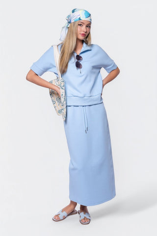 Mina Skirt 35" (Baby Blue)