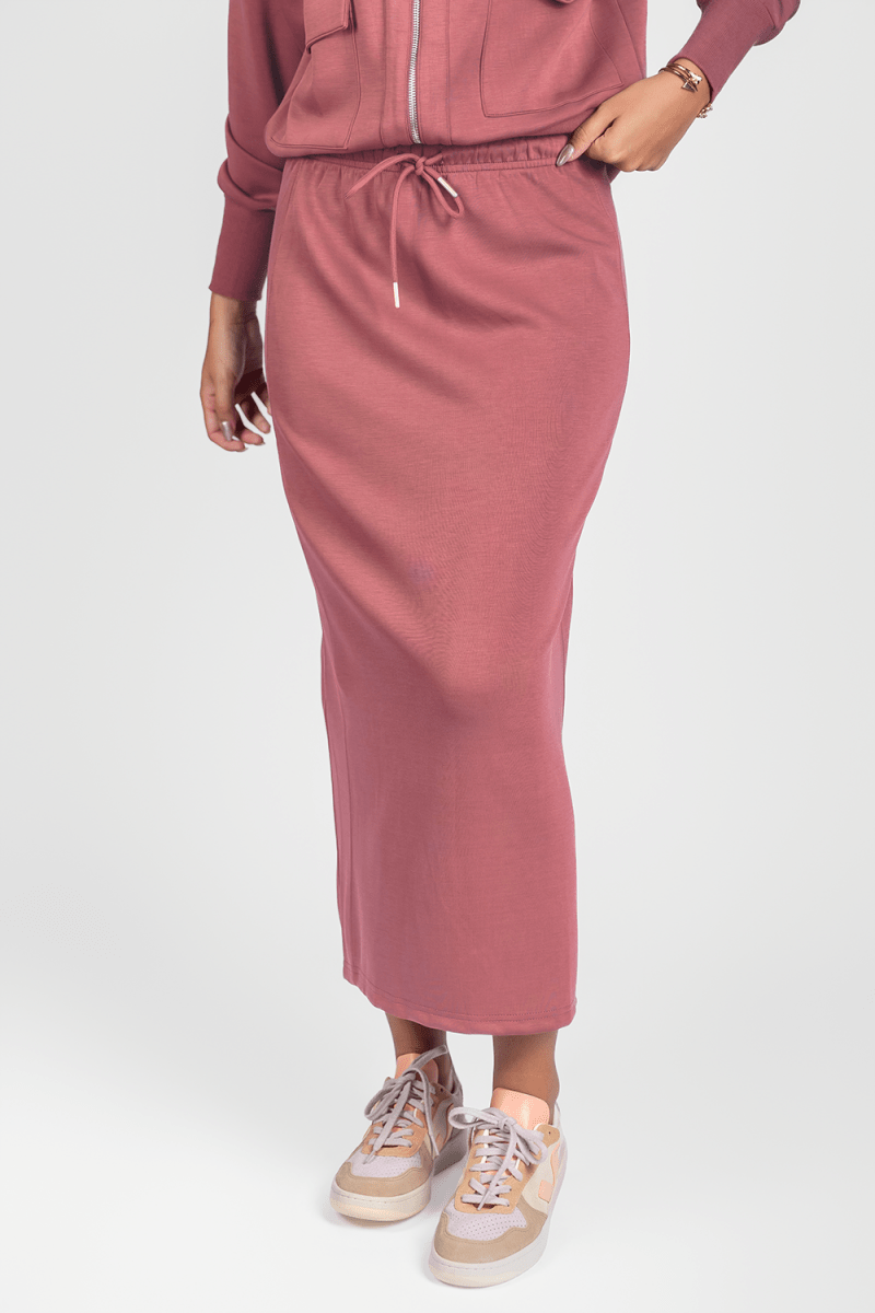 Mina Skirt 35" (Dusty Rose) - Glamourous Grace