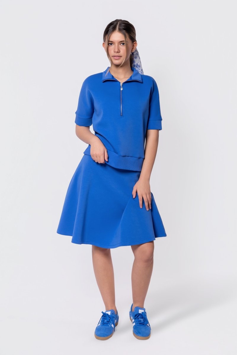 Mina Swing Skirt 23" (Marina Blue) - Glamourous Grace