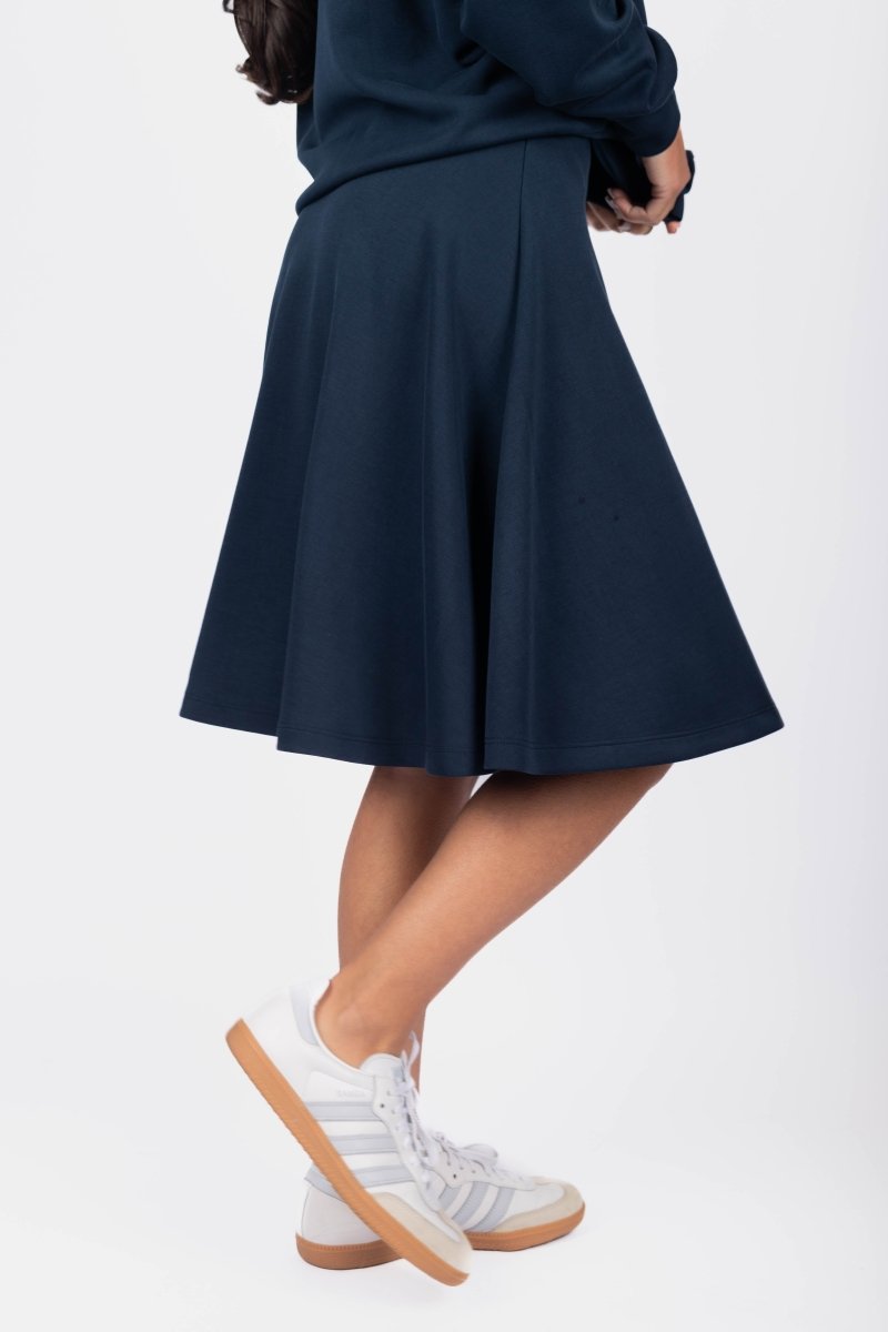 Mina Swing Skirt 23" (Navy) - Glamourous Grace