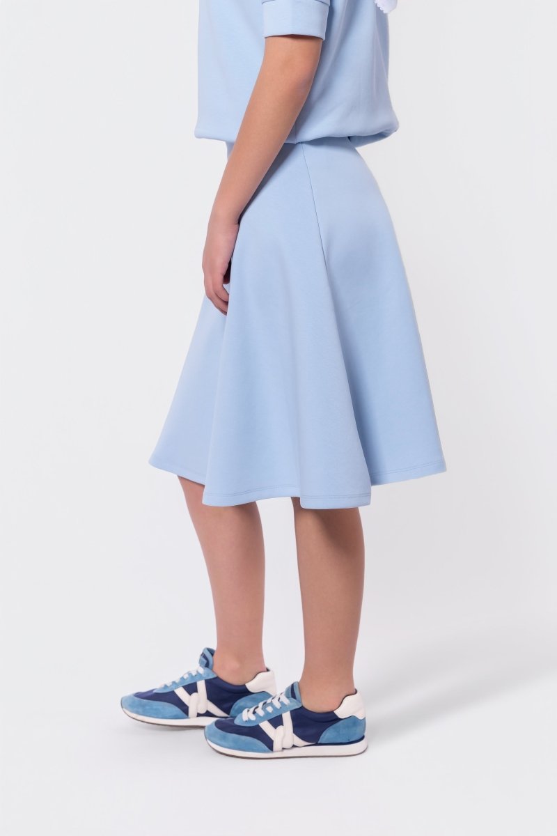 Mina Swing Skirt 26" (Baby Blue) - Glamourous Grace