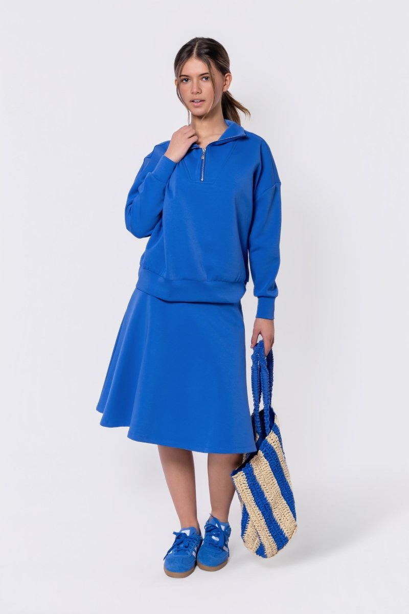 Mina Swing Skirt 26" (Marina Blue) - Glamourous Grace