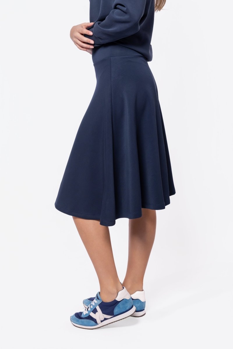 Mina Swing Skirt 26" (Navy) - Glamourous Grace