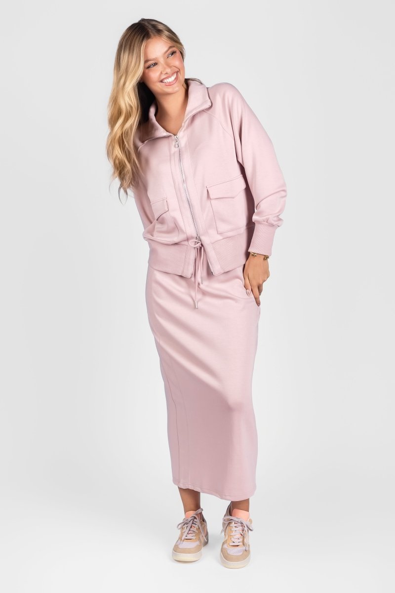 Mina Zip Up Jacket (Pink)