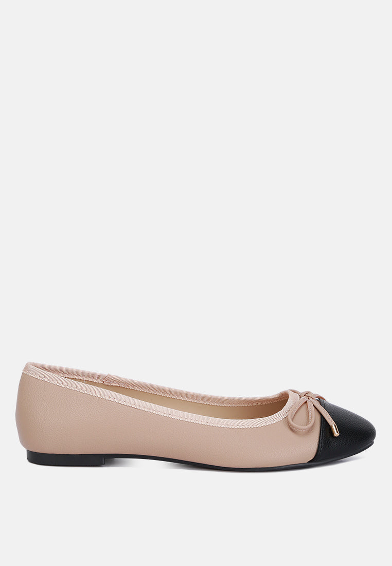 Minato Two Tone Ballet Flats - Glamourous Grace