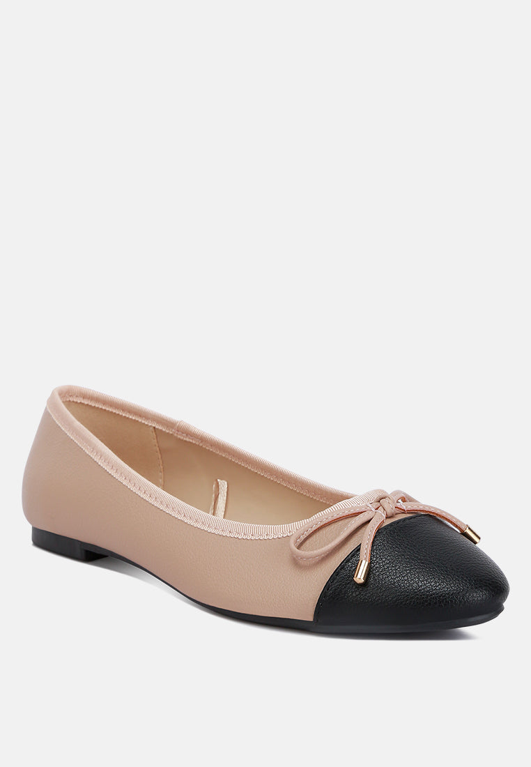 Minato Two Tone Ballet Flats - Glamourous Grace
