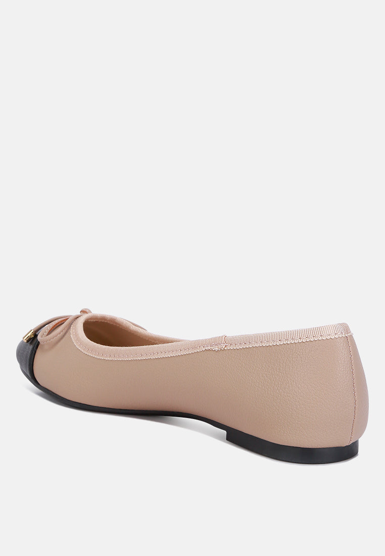 Minato Two Tone Ballet Flats - Glamourous Grace