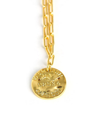 Mini Beach Tag Charm Necklace – 18k Gold Plated - Glamourous Grace