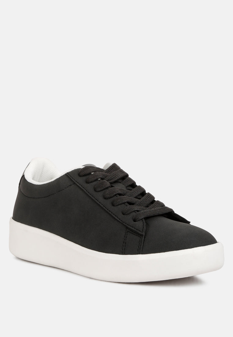 Minky Lace Up Casual Sneakers - Glamourous Grace