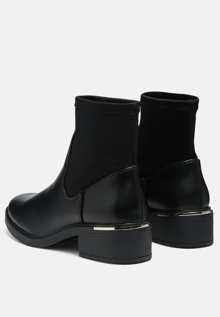 Minns Heeled Sock Boots - Glamourous Grace