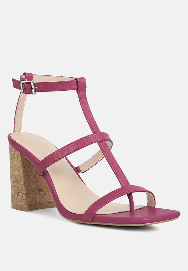 Mirabella Open Square Toe Block Heel Sandals - Glamourous Grace