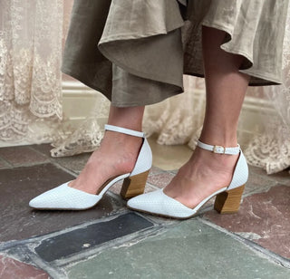Miracle Woven Block Heeks - Glamourous Grace