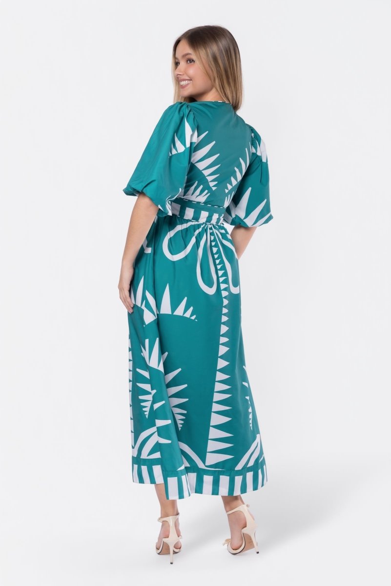 Mirella Dress (Green) - Glamourous Grace