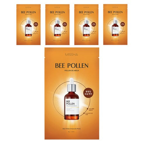 MISSHA Bee Pollen Ampoule Mask 30g X 5ea - Glamourous Grace