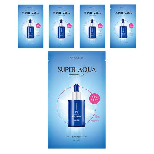 MISSHA Super Aqua Ampoule Mask 28g X 5ea - Glamourous Grace