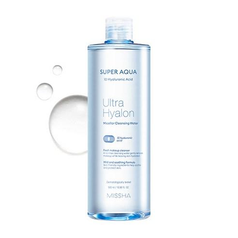 MISSHA Super Aqua Ultra Hyalron Cleansing Water 500ml - Glamourous Grace