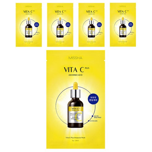 MISSHA Vita C Plus Ampoule Mask 27g X 5ea - Glamourous Grace