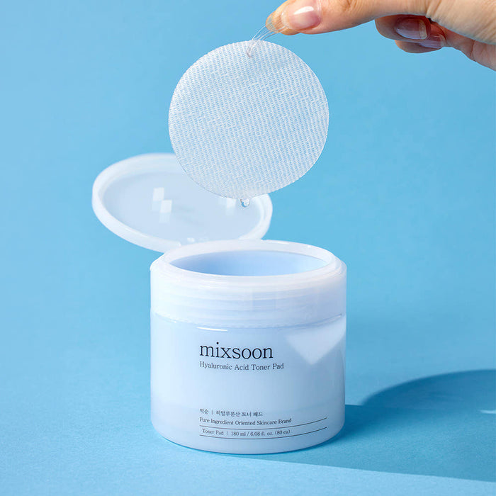 mixsoon Hyaluronic Acid Toner Pad 80ea/180ml - Glamourous Grace