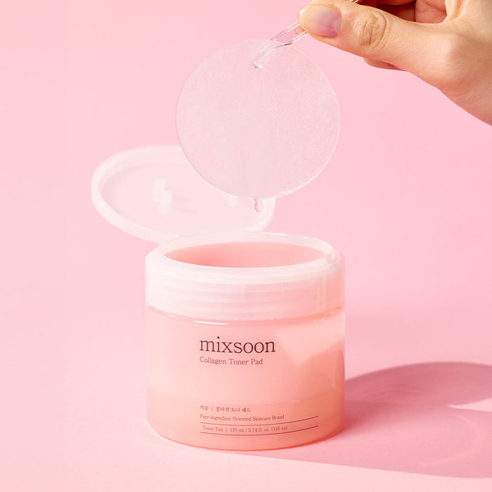 mixsoon PDRN Collagen Toner Pad 110ea/170ml - Glamourous Grace