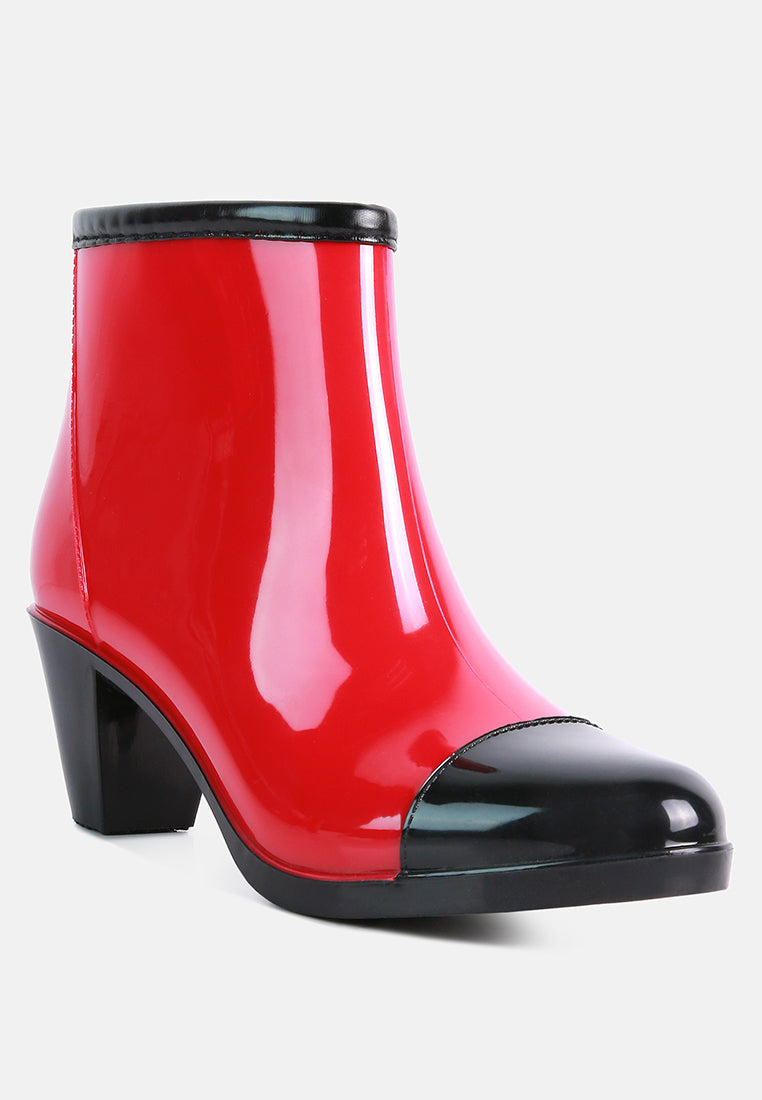 Mizzle Smart Block Heel Rainboots - Glamourous Grace