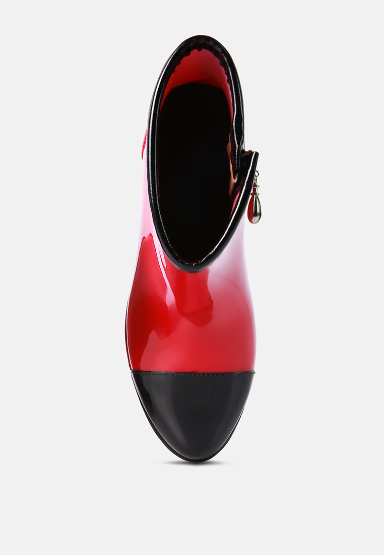 Mizzle Smart Block Heel Rainboots - Glamourous Grace