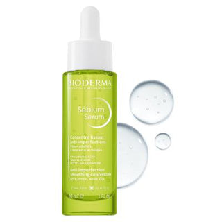 Bioderma Sebium Serum 30ml - Dermatologically Tested Facial Serum for Oily & Acne-Prone Skin, Hypoallergenic & Non-Comedogenic - Glamourous Grace