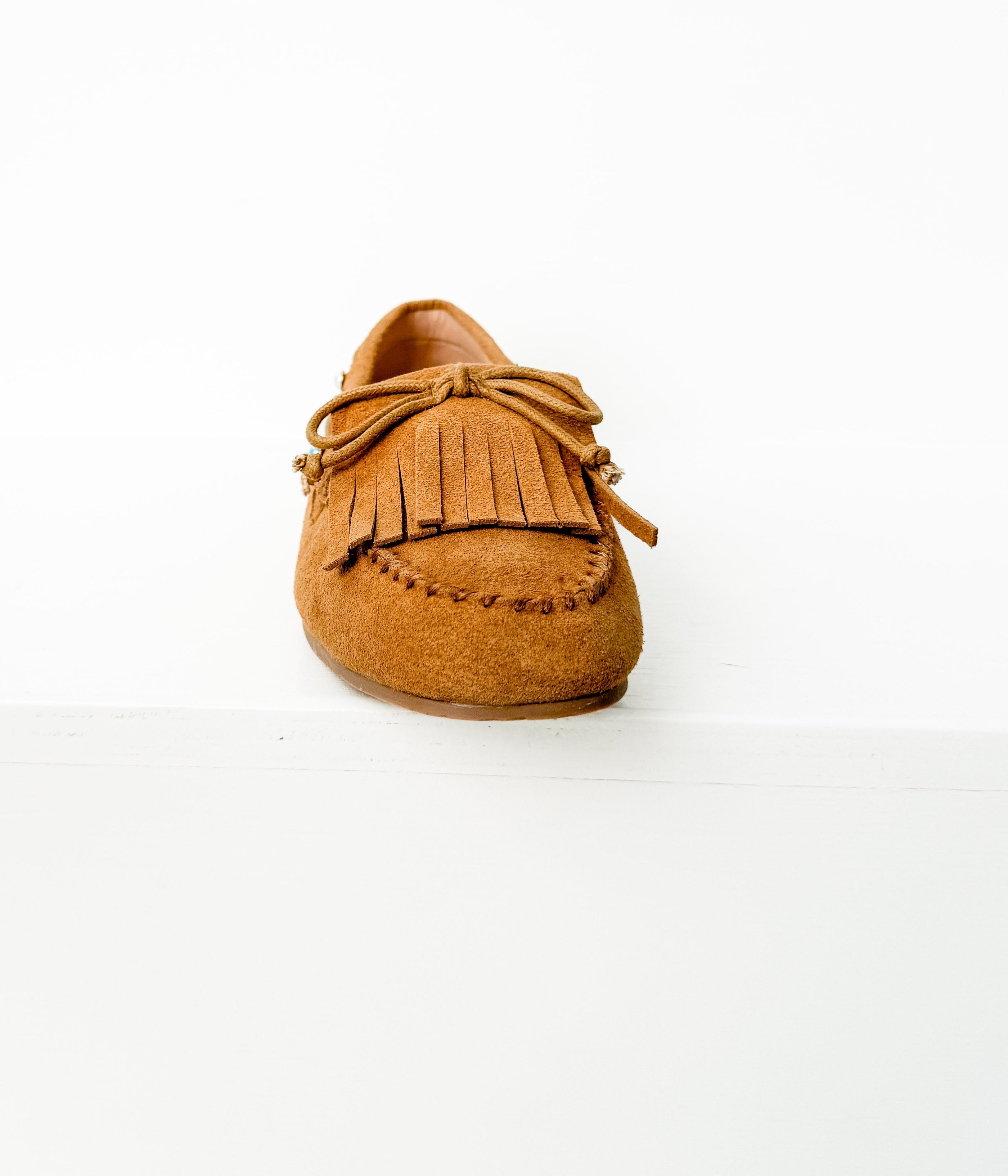 Moccasin Flats in Tan - Glamourous Grace