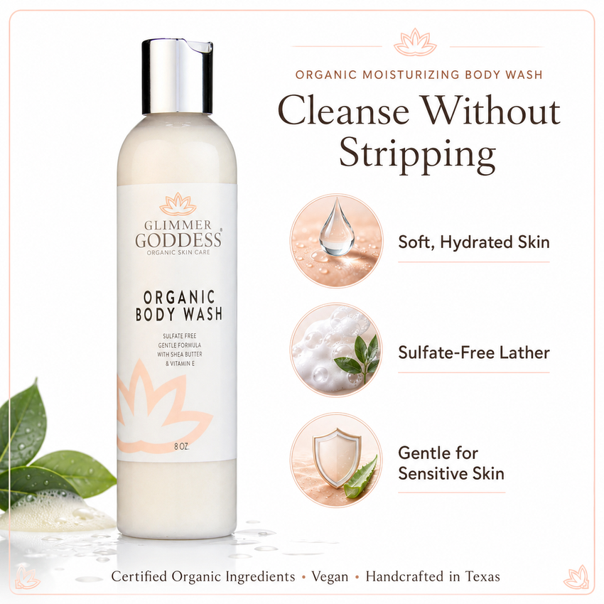 Organic Moisturizing Body Wash for Soft, Hydrated Skin - Glamourous Grace