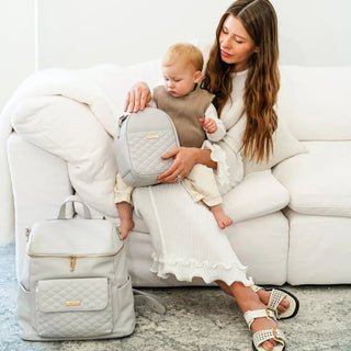 Signature Diaper Bag Stone Grey
