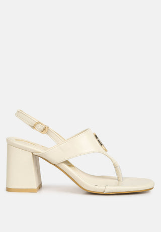 Monde Block Heel Thong Sandals