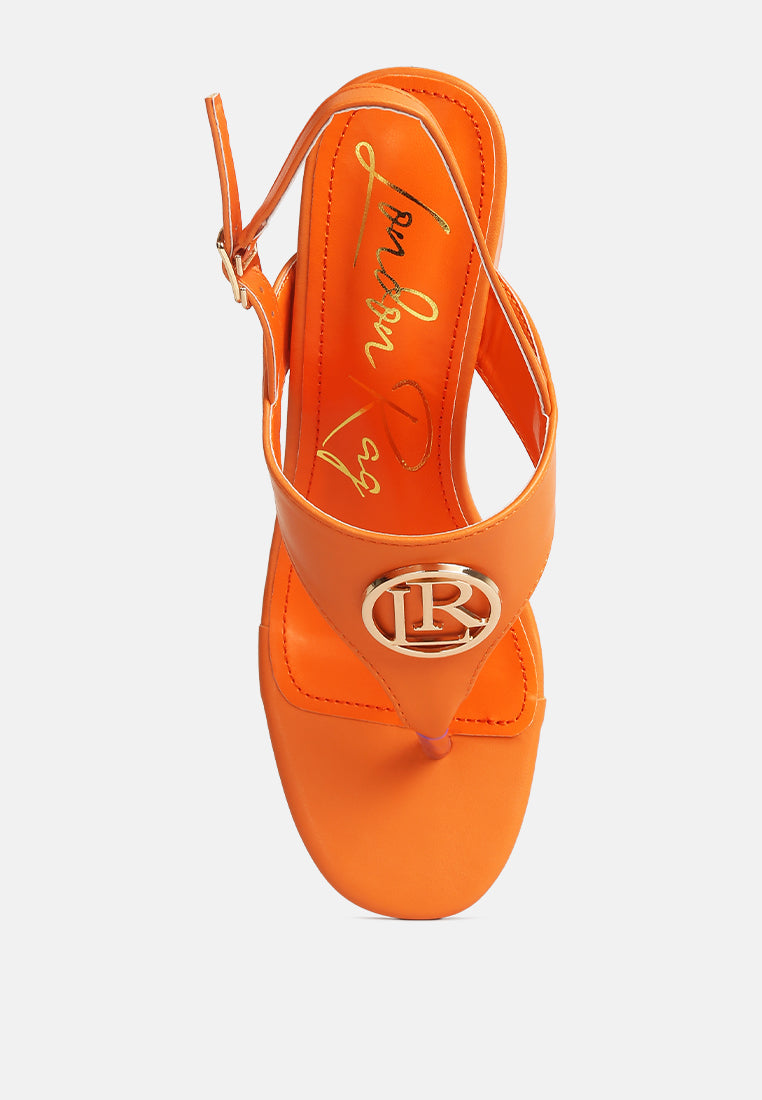 Monde Block Heel Thong Sandals - Glamourous Grace