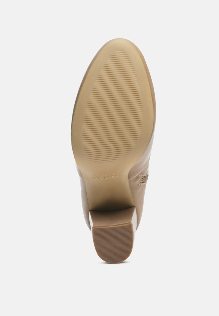 Moonstone Block Heeled Boots - Glamourous Grace