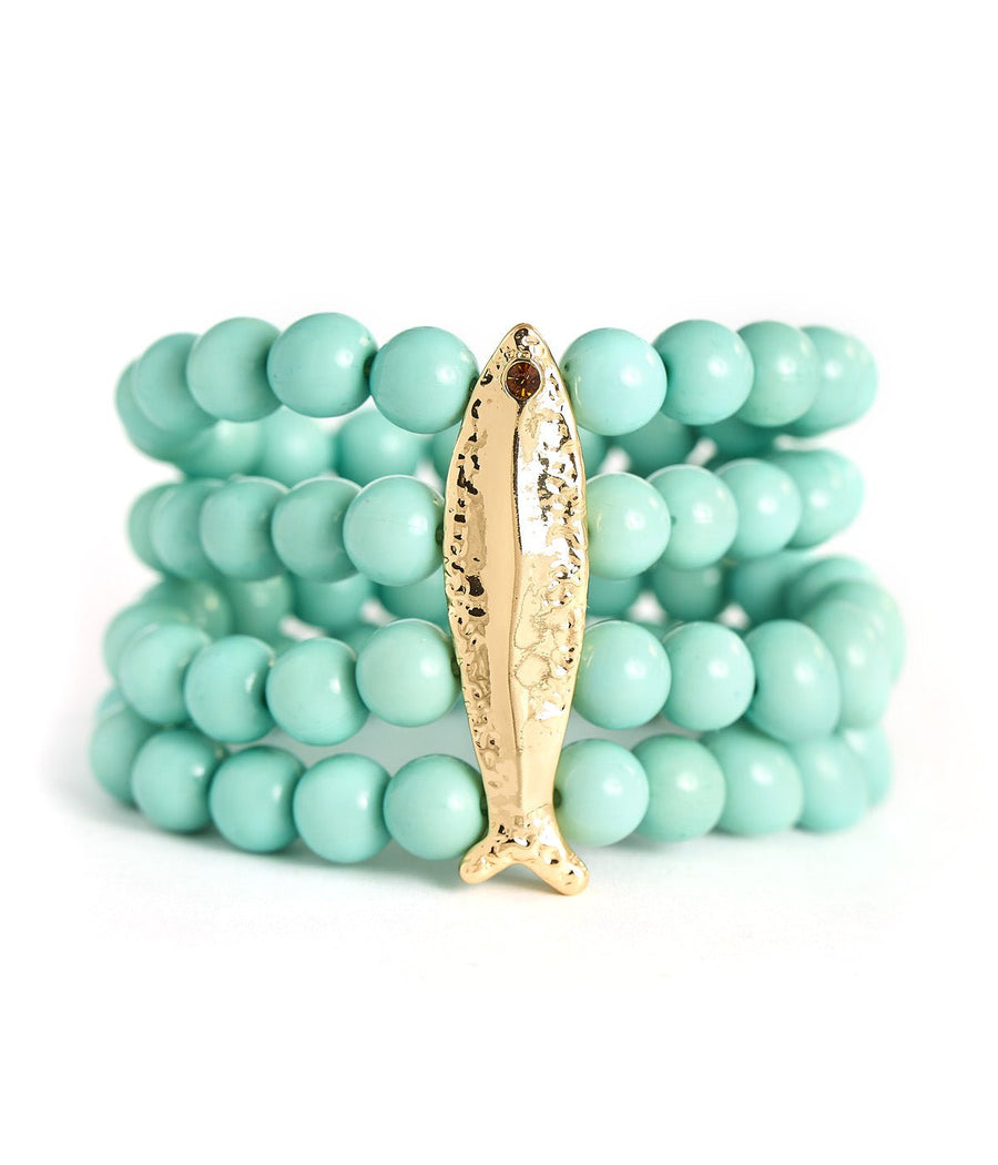 Morgan - Fish Bracelet - Blue - Glamourous Grace