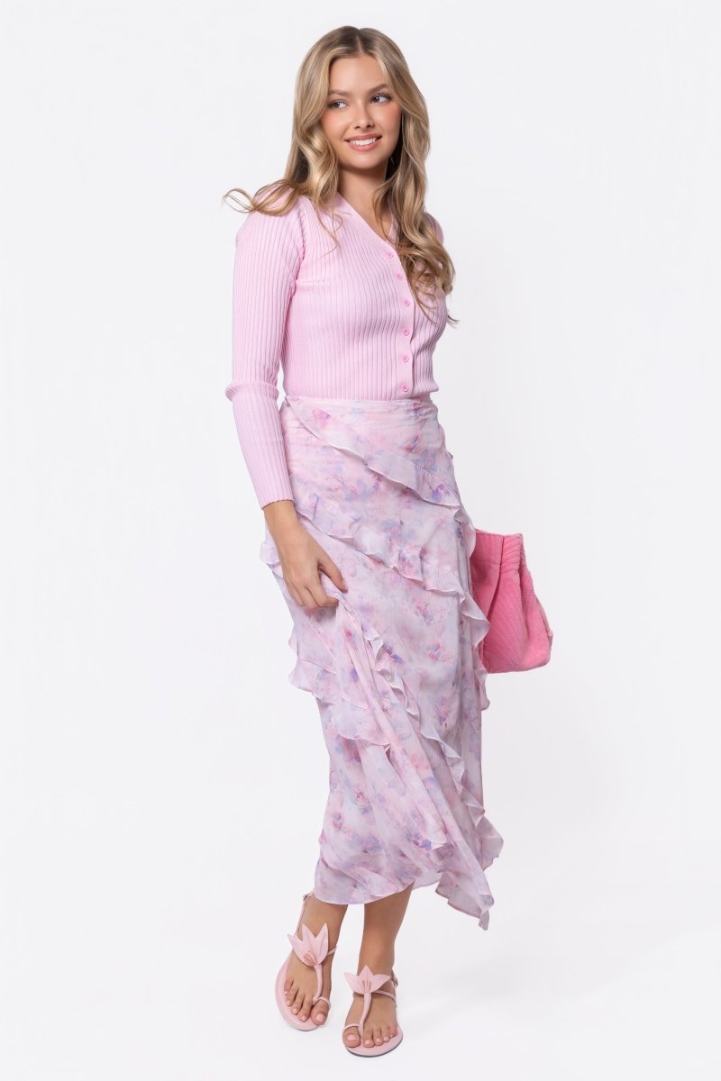 Moss Cardigan (Light Pink)