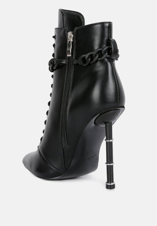 Moulin Ringed Stiletto Camouflage Ankle Boot - Glamourous Grace