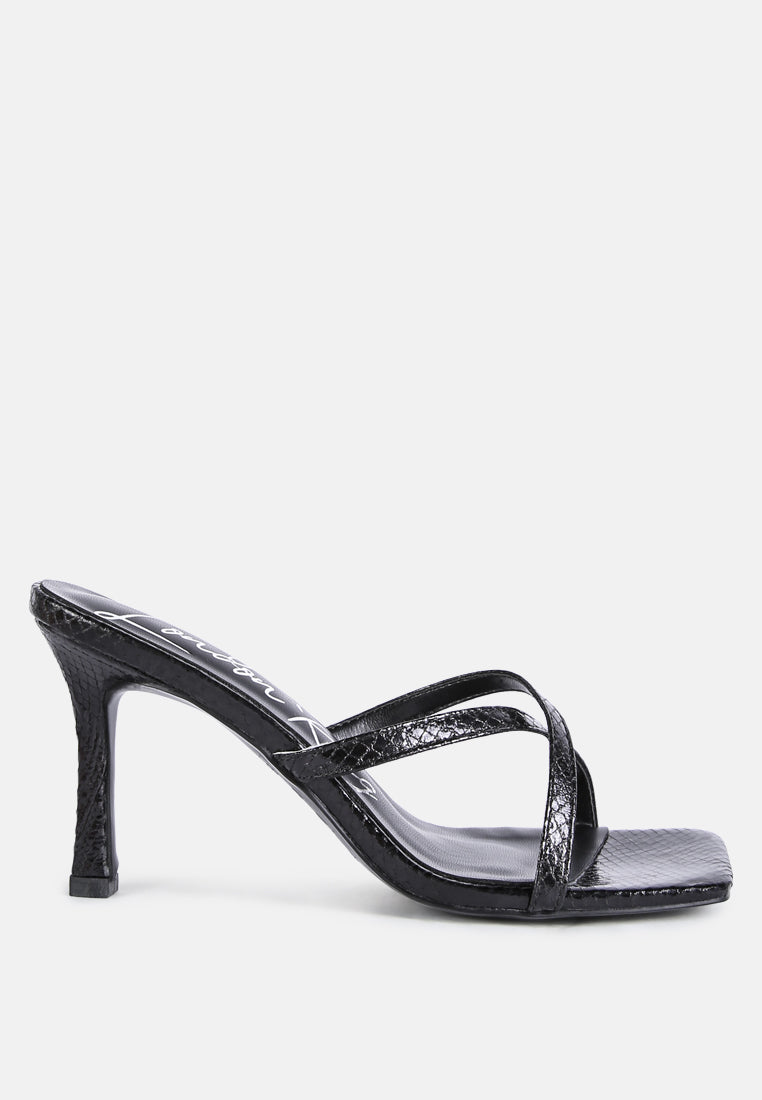 Muriel Cross Strap Slip On Sandals - Glamourous Grace
