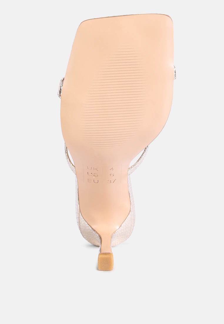 Muriel Cross Strap Slip On Sandals - Glamourous Grace