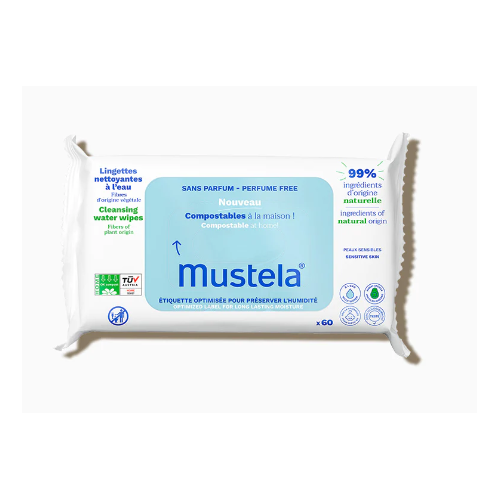 Mustela Water Cleansing Wipes for Baby