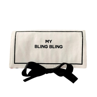 Jewelry Organizer, Travel Pouch – Bling Bling – Cream - Glamourous Grace