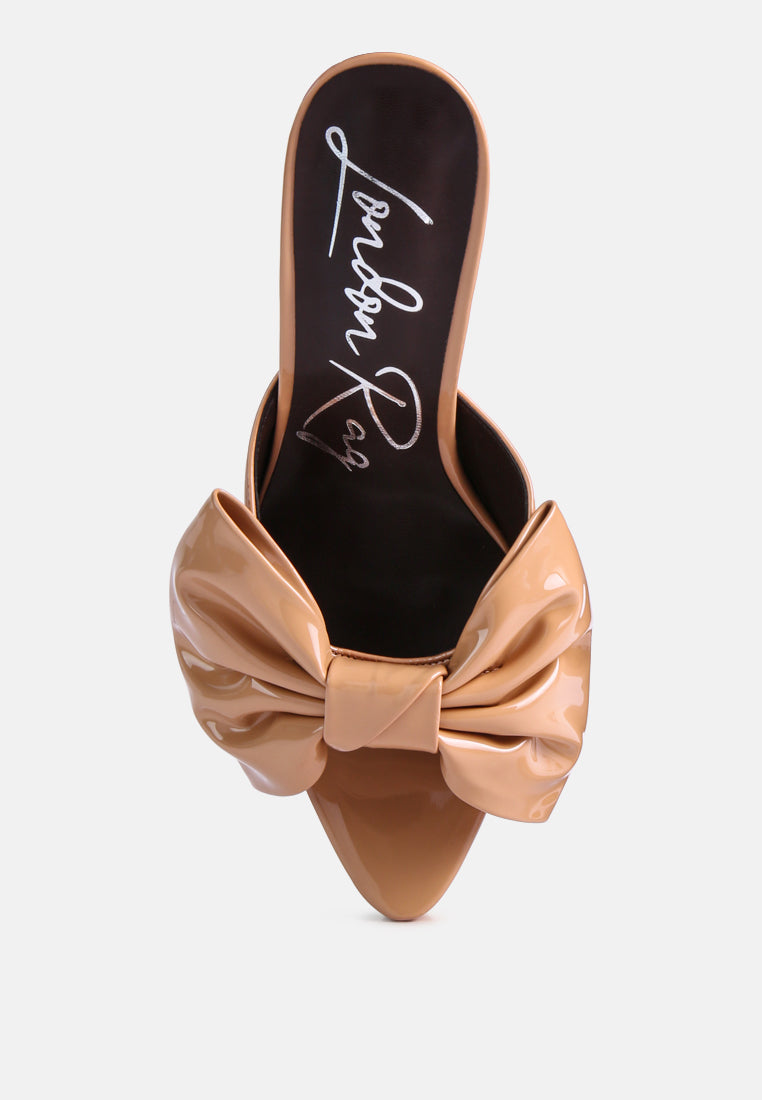 My Time Bow Embellished Stiletto Sandal - Glamourous Grace