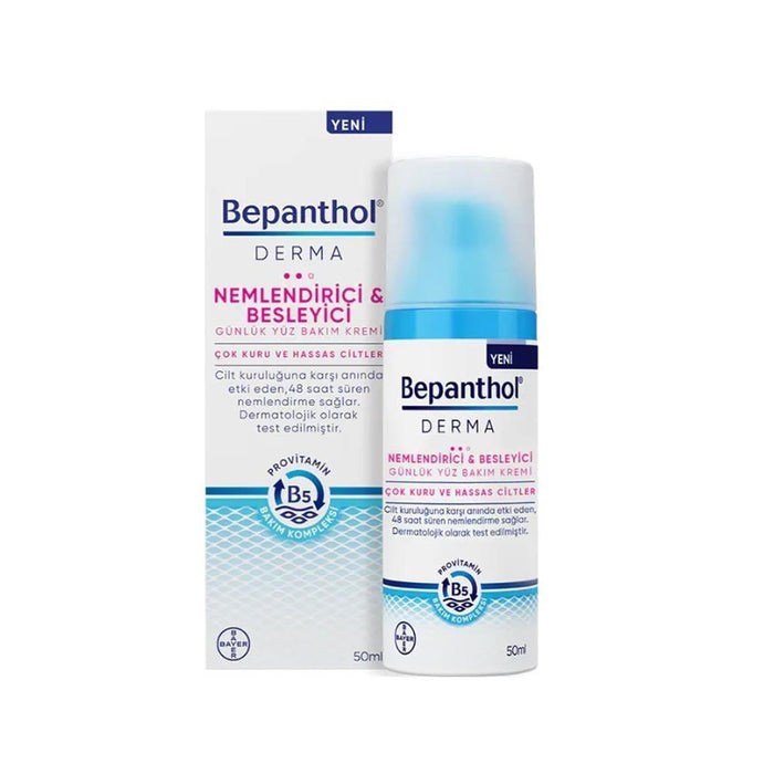 Bepanthol Derma Moisturizing Face Cream - Daily Hydration for Dry, Sensitive Skin - Non-Greasy, Hypoallergenic Formula - Glamourous Grace