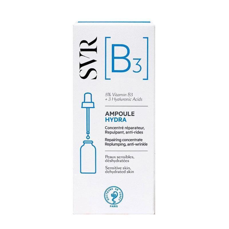 SVR Hydrating Serum - SVR B3 Ampoule Hydra Serum 30ml with Niacinamide & Hyaluronic Acid for Soothing & Anti-Aging - Glamourous Grace