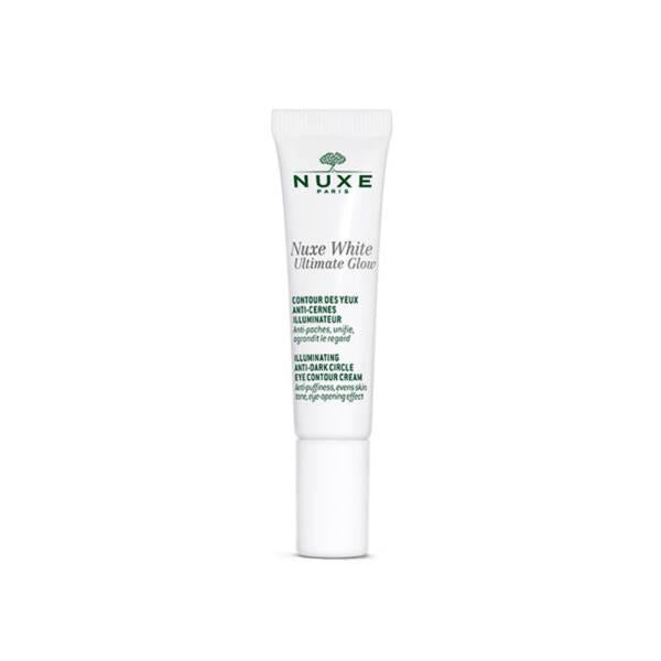 Nuxe White Ultimate Glow Eye Cream: Vitamin C Dark Circle Remover, Brightening & Hydrating Eye Contour Treatment - Glamourous Grace